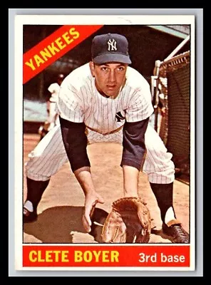 1966 Topps #9 Clete Boyer EX Or Better • $8.99