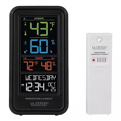 S82967 La Crosse Technology Color Weather Station With TX141TH-BV3 - Open Box • $29.95