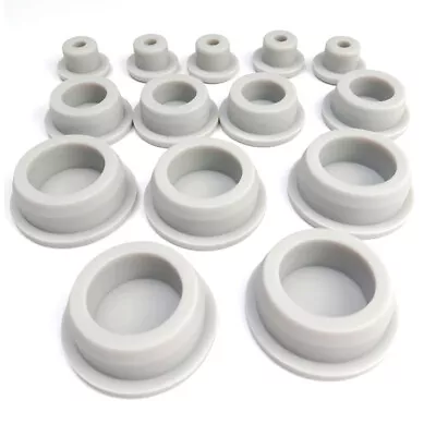 Grey 13-48.5mm Seal Hole Plugs Blanking End Caps Inserts Masking Finishing Cover • £2.20