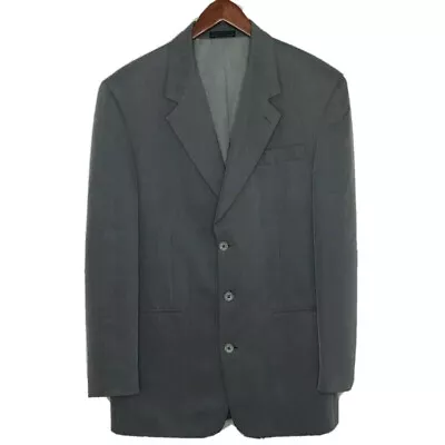 Todays Man Mens 40L Three Button Suit Jacket Gray Pockets Lined Notch Lapel Tall • $37.83