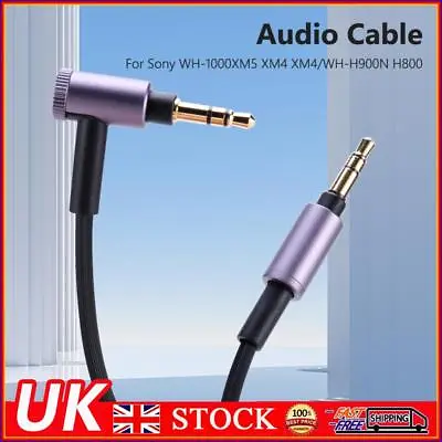 3.5mm AUX Audio Cable Cord Replacement 1.5m Headset Cable For Sony WH-H900N H800 • £7.89