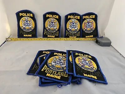 Lot#8H: 10-Collectible Portland Maine Police Patches (Dealer's Lot) • $35