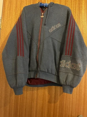 $49.95 • Buy Mens L XL Adidas Retro Look Very Warm Quilted Lined Hoody Windbreaker Jacket