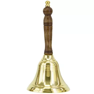 Hand Bell 2.15 D And 5   Height Brass Bell Made In India For Wedding/call Bell • $12.97