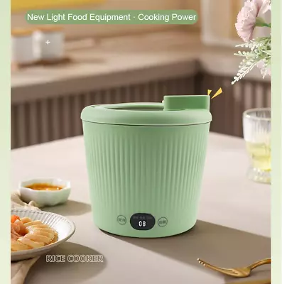 800ml Mini Electric Rice Cooker Noodle Cooking Pot Egg Omelette Frying Pan  • $33