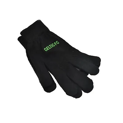 Celtic F.C Core Supporters Gloves - Black - Adult • £4.99