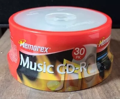 Memorex Music CD-R: 40X 80 Minute 700MB - 30 Pack New (Factory Sealed) • $15.99