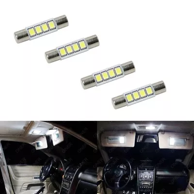 4 X Xenon White T6 28MM 4SMD LED For Car Vanity Mirror Light Sun Visor JDM 6641 • $9.99