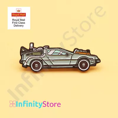 £4.75 • Buy Back To The Future DeLorean Brooch Enamel Pin Marty Mcfly Gift Car Pin Shirt