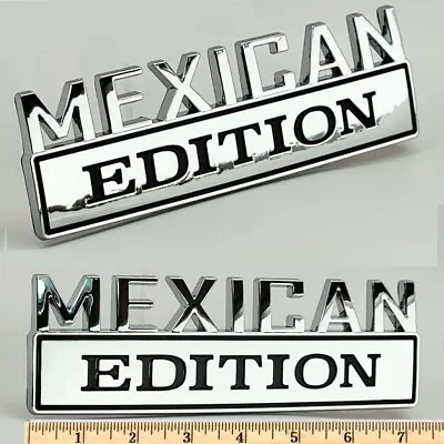 2pcs 7  Large MEXICAN Edition VA Emblem Badges Decal Plated Car Truck SUV Chrome • $16.21