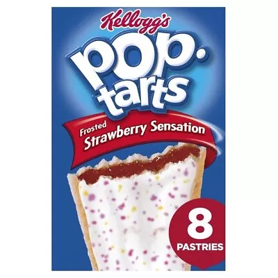 £5.99 • Buy Kellogg's Pop Tarts Frosted Strawberry Sensation 8 X 48g