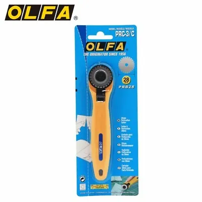 Olfa Cutter Rotary Tool 28mm Perforation PRC3C Cut Card Make Fold Lines UK Stock • £14.99