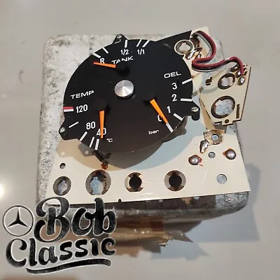 Genuine Mercedes-Benz W123 Instrument Cluster Fuel Temp Oil Gauge A0035401747 • $1111