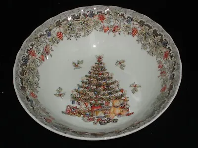 SEASONS GREETINGS By QUEENS Myott Factory COUPE CEREAL BOWL Discontinued • $14