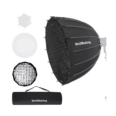 WELLMAKING 47.2inch/1.2m Parabolic 16K Softbox Quick Set Up And Folding With... • $156.28