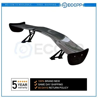 57  Universal Real Carbon Fiber Trunk Spoiler Wing GT Style W/Brackets • $190.29