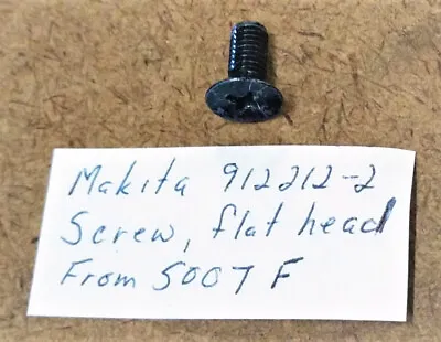 Makita P/n 912212-2: Screw Flat Head Removed From 5007F Circular Saw • $1.05