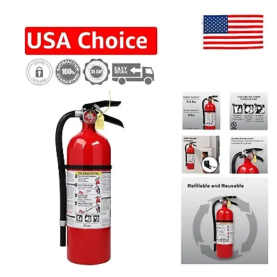 Fire Extinguisher - 3-A:40-B:C 9 Lbs Refillable & Reusable Wall Mount & Hose • $119.99