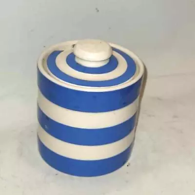 T. G. Green Cornishware Blue White Marmalade Pot Jam Pot • £24.95