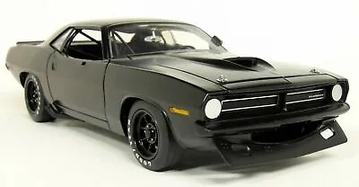 Acme 1/18 1970 Plymouth Trans-AM Barracuda Black Version Diecast Model Car • £164.99