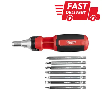 Milwaukee 48-22-2322 9-in-1 Square Drive Ratcheting Multi-bit Driver • $23.19
