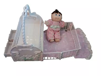 Cabbage Patch Kids - Baby Playpen And Bed - Pink - 1995 CPK • $20