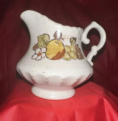 VTG Metlox Vernonware Poppytrail V980 “Fruit Basket” Creamer 1960s Backstamp • $10