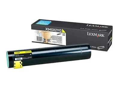 Original Lexmark Toner X945X2YG Yellow For X 940 945 B Stock • £11.95