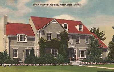 Postcard IL Mooseheart Illinois Northwest Building Linen Vintage PC F2523 • $4