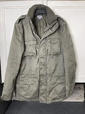 H&M Military Parka Size Large 42 Green Field Tactical Coat • $45