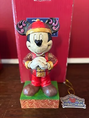 Jim Shore Disney GREETINGS FROM CHINA 4046050 Mickey Mouse RARE O • $59.99