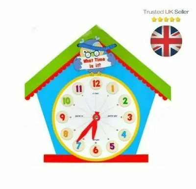 £3.99 • Buy Children Clock Learning 24 Hours Clock Learn Time Clock Educational Uk