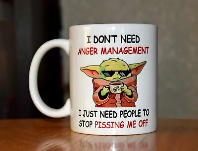 Baby Yoda Anger Management Coffee Mug Baby Yoda Gift The Child Gift • $9.98