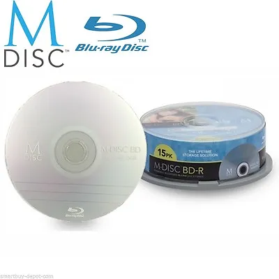 15 Pack Millenniata M-Disc BD-R 25GB 4X HD 1000 Year Permanent Recordable Disc • $99.99