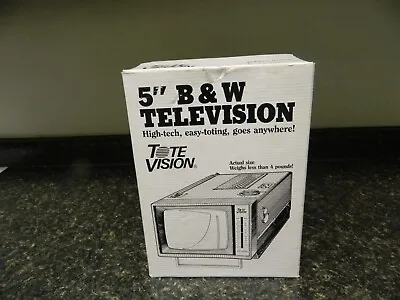 “Tote Vision  5  B&W Television Model # HY5500 • $45