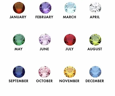 4mm Or 5mm Round Birthstone Charm For Floating Glass Living Memory Locket  • $0.99