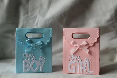 10 X Baby Shower / Gender Reveal Favour Boxes - It's A Girl / Boy • £2.99
