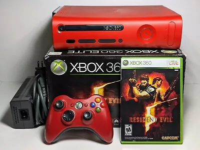 Xbox 360 Resident Evil 5 Limited Edition Red IN BOX - FULL RESTORATION TESTED • $422.58