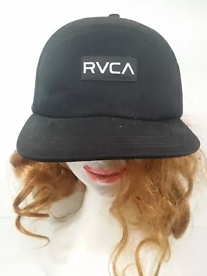 RVCA 5 Panel Black Cap Snapback No Care Tag • $25