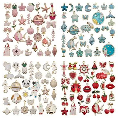 DIY Accessories Enamel Charms Assorted Shapes Jewelry Making Animal Pendants • $11.46