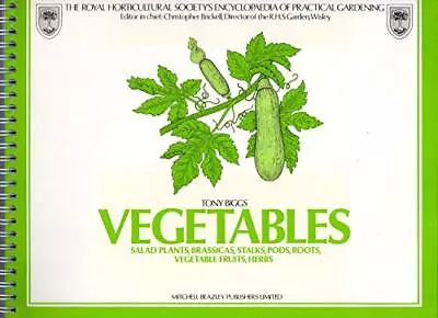 Growing Vegetables By Biggs Tony Spiral Bound Book The Cheap Fast Free Post • £4.10