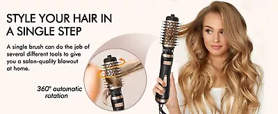 Beautimeter Hair Dryer Brush 3-In-1 Round Hot Air Spin Brush Kit For Styling  • $39.99