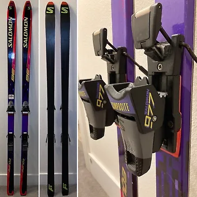 SALOMON Equipe 9000 Monocoque Skis W/977 Composite Bindings MADE FRANCE - 190 CM • $84.99