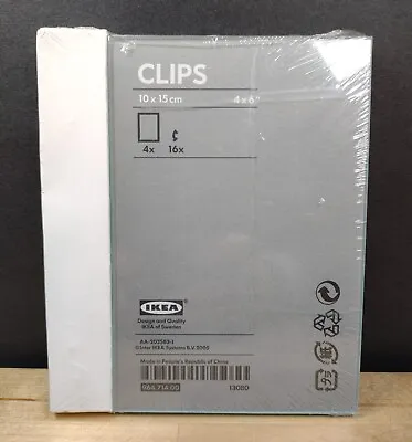 IKEA CLIPS Borderless Glass Picture Frame 4Pack AA-203583-1 5x7in  10x15cm NEW • $39
