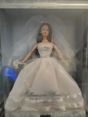 Millennium Wedding Brunette Barbie Doll NRFB MIB • $45