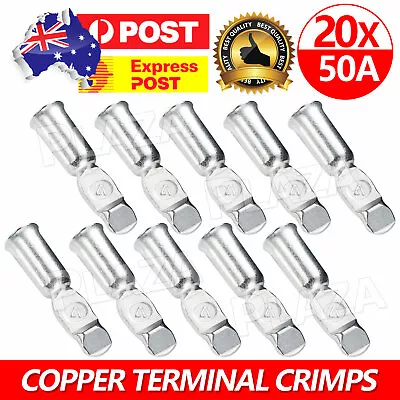 $9.95 • Buy 20x 50Amp Copper Terminals Connector For 50a Anderson Style Plugs Contacts
