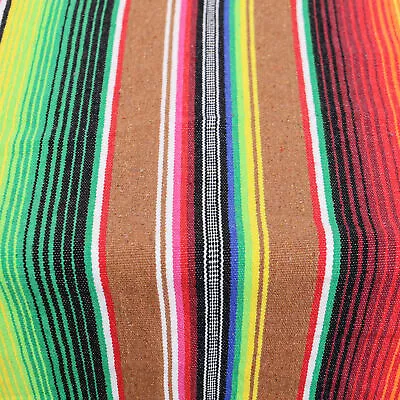 TtS 58x84'' Table Cover Colorful Mexican Serape Fringe Tablecloth Wedding Decor • £15.79