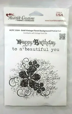 £7.50 • Buy Heartfelt Creations Rubber Stamps Gates Roses Floral Thanks Congratulations Etc