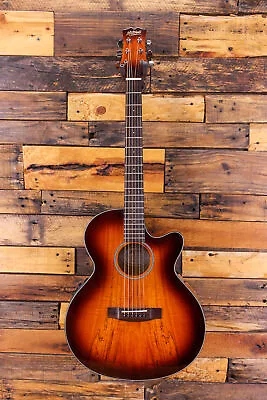 Mitchell MX430 Spalted Maple Acoustic-Electric Guitar Whiskey Burst ISSUE • $299