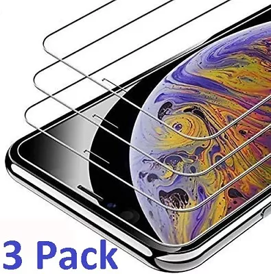 For IPhone 15 14 13 12 11 Pro Max XR XS X Tempered GLASS Screen Protector 3-PACK • $2.77